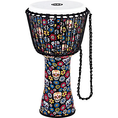 MEINL Travel Series Djembe with Synthetic Head in Day of the Dead Finish