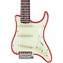 Traveler Guitar Travelcaster Deluxe Electric Travel Guitar Fiesta Red