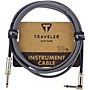 Traveler Guitar Traveler Guitar Braided Straight to Angle Instrument Cable 10 ft. Silver