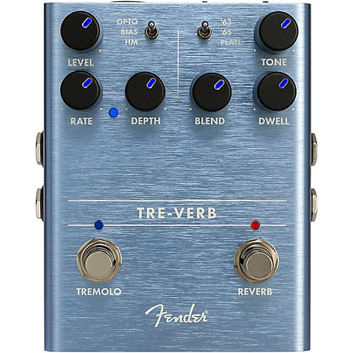Fender Tre-Verb Digital Tremolo and Reverb Effects Pedal Condition 1 - Mint