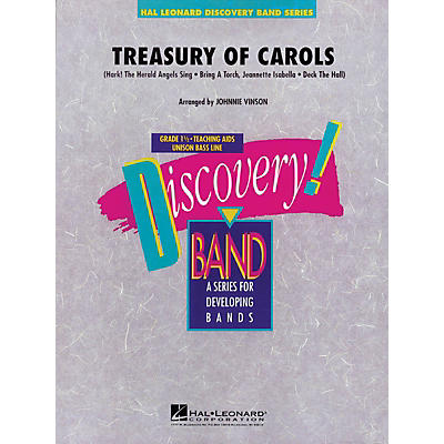 Hal Leonard Treasury of Carols Concert Band Level 1.5 Arranged by Johnnie Vinson