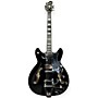 Used Hagstrom Tremar Viking Deluxe Hollow Body Electric Guitar Black