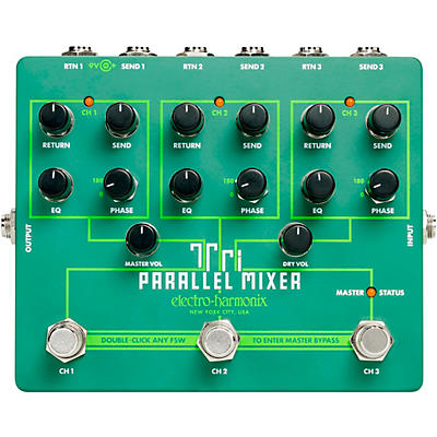 Electro-Harmonix Tri Parallel Mixer Guitar Effects Pedal