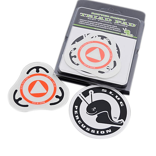 Slug Percussion Triad Pad Batter Badge Orange