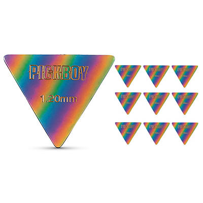 Pick Boy Triangle Rainbow Cellulose Bass Picks