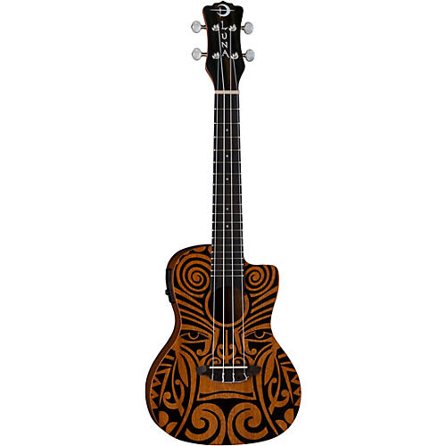 Luna Guitars Tribal Concert Acoustic-Electric Ukulele Satin Natural