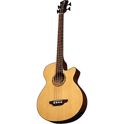 Luna Guitars Tribal Short-Scale Acoustic-Electric Bass Guitar