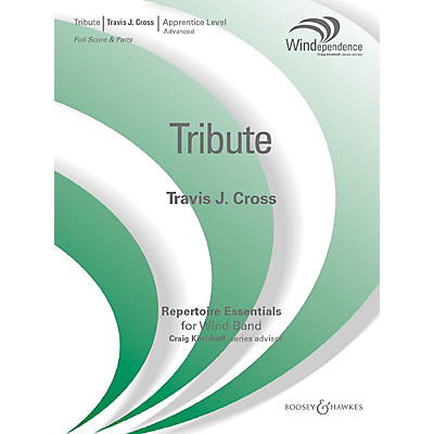 Boosey and Hawkes Tribute (Score Only) Concert Band Level 3 Composed by Travis J. Cross