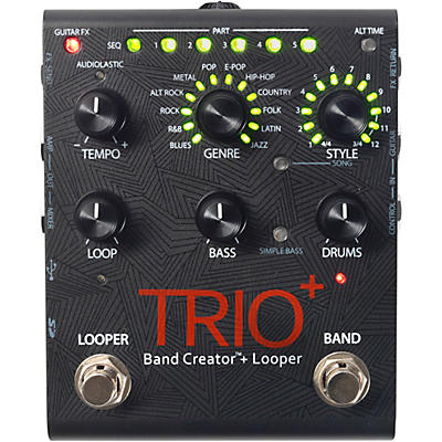 DigiTech TRIO+ Band Creator + Looper Guitar Effects Pedal