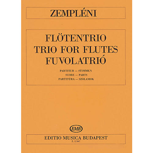 Editio Musica Budapest Trio EMB Series Composed by László Zempléni