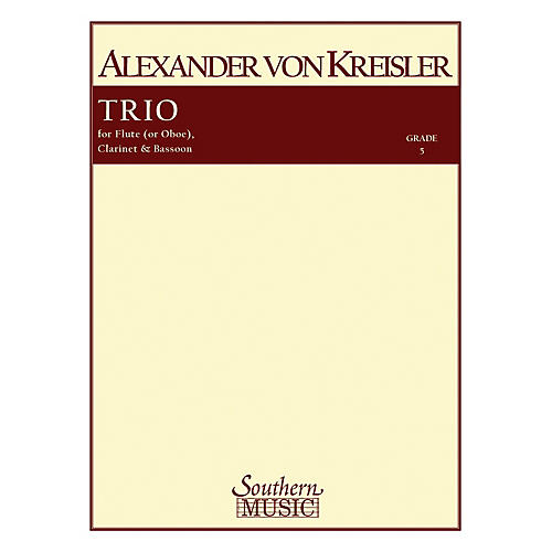 Southern Trio (Woodwind Trio) Southern Music Series by Alexander von Kreisler