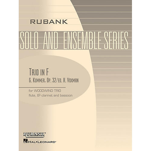 Rubank Publications Trio in F (Woodwind Trio - Grade 3) Rubank Solo/Ensemble Sheet Series