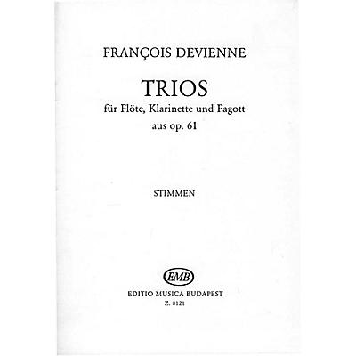 Editio Musica Budapest Trios for Flute, Clarinet, and Bassoon, Op. 61 EMB Series by François Devienne
