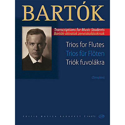 Editio Musica Budapest Trios for Flutes EMB Series Softcover Composed by Béla Bartók