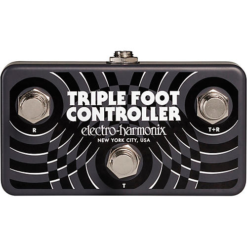 Electro-Harmonix Triple Foot Controller Silver on Black