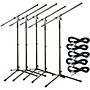 Musician's Gear Tripod Mic Stand with 20 Foot Mic Cable 5-Pack