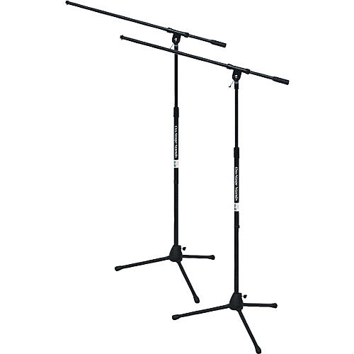 On-Stage Tripod Mic Stand with Boom 2-Pack