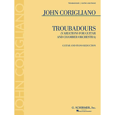 G. Schirmer Troubadours (Guitar and Piano Reduction) Guitar Series Softcover