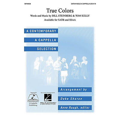 Contemporary A Cappella Publishing True Colors SSAA A CAPPELLA Arranged by Deke Sharon