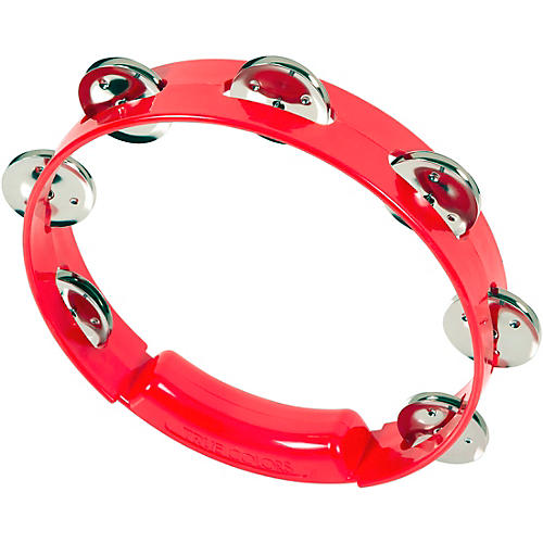RhythmTech True Colors Tambourine Red 8 in.