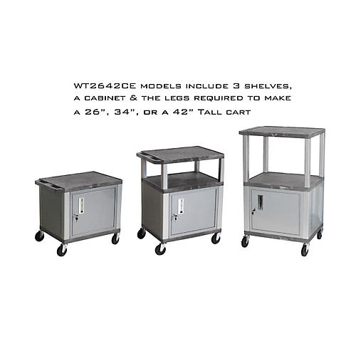 Tuffy Cart with Lockable Cabinet
