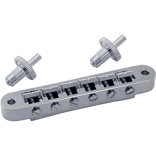 Grover Tune-O-Matic Guitar Bridge Notched Chrome