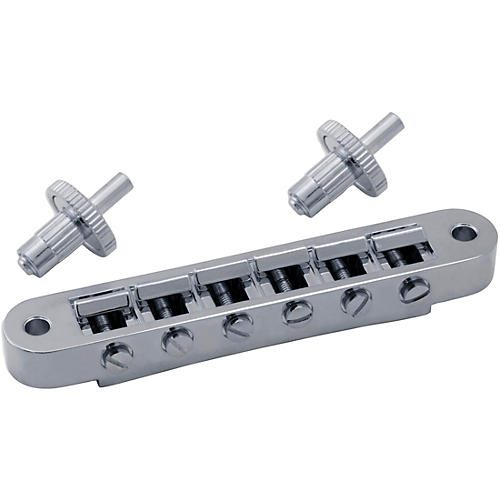 Grover Tune-O-Matic Guitar Bridge Unnotched Chrome