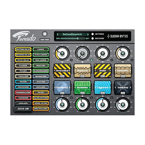 SUGAR BYTES Turnado Real-Time Multi-Effects Plug-in (Download)