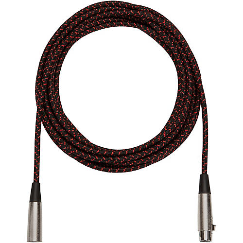 Musician's Gear Tweed Lo-Z Woven XLR Mic Cable Black Tweed 20 ft.