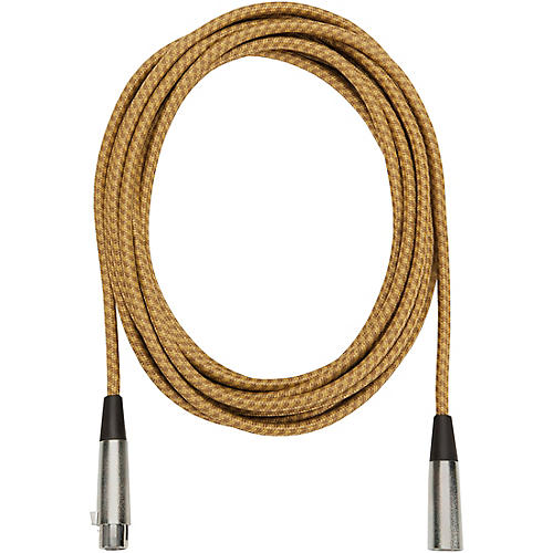 Musician's Gear Tweed Lo-Z Woven XLR Mic Cable Gold 20 ft.