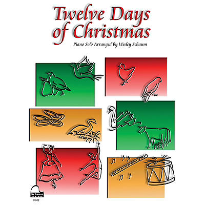 SCHAUM Twelve Days of Christmas Educational Piano Series Softcover