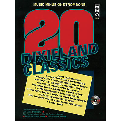 Music Minus One Twenty Dixieland Classics (Music Minus One Trombone) Music Minus One Series Softcover with CD