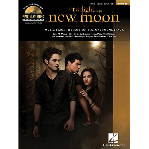 Twilight: New Moon Music From The Soundtrack Book/CD Piano Play-Along Volume 93 arranged for piano, vocal, and guitar (P/V/G)