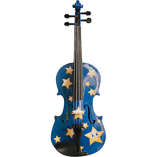 Rozanna's Violins Twinkle Star Blue Glitter Series Violin Outfit 1/2