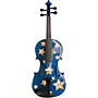 Rozanna's Violins Twinkle Star Blue Glitter Series Violin Outfit 1/2