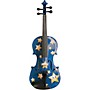 Rozanna's Violins Twinkle Star Blue Glitter Series Violin Outfit 3/4
