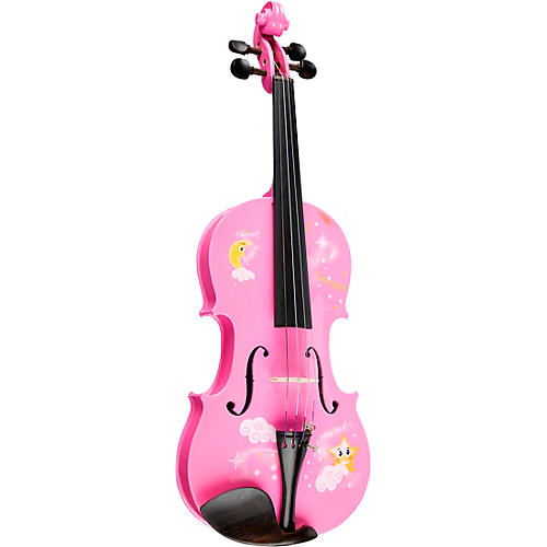 Rozanna's Violins Twinkle Star Pink Glitter Series Violin Outfit 1/2