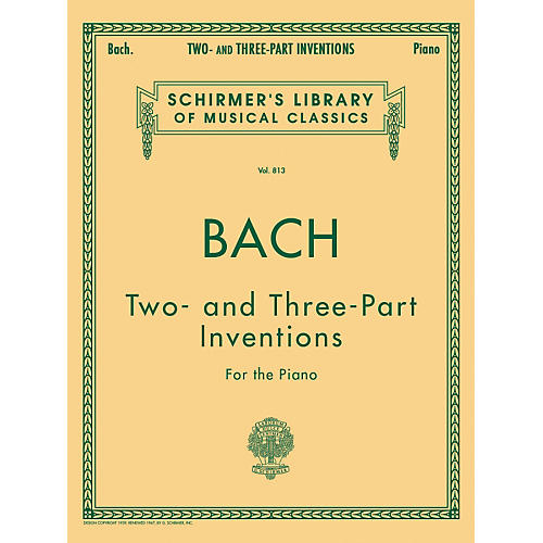 G. Schirmer Two And Three Part Inventions for The Piano By Bach