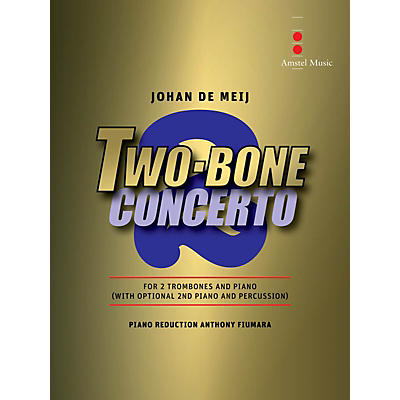 Amstel Music Two Bone Concerto (2 Trombones and Piano Reduction) Concert Band Level 6 Composed by Johan de Meij