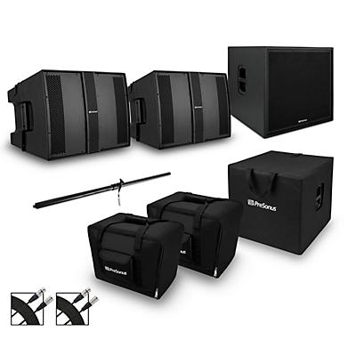 Presonus Two CDL10P Pole Mounted Line Array Speaker Package With CDL Sub18 Subwoofer