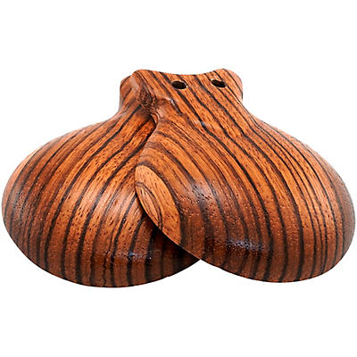 Black Swamp Percussion Two Pair of Zebrawood Castanet Cups