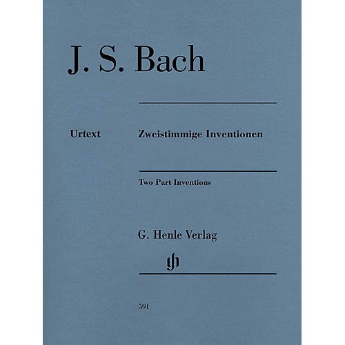 G. Henle Verlag Two Part Inventions Revised Edition - Paperbound with Fingerings Henle Music Folios Series Softcover