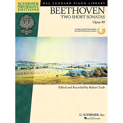 Two Short Piano Sonatas Op 49 Book/CD Schirmer Performance Edition By Beethoven / Taub