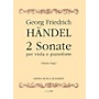 Editio Musica Budapest Two Sonatas (Viola and Piano) EMB Series Composed by George Friedrich Handel