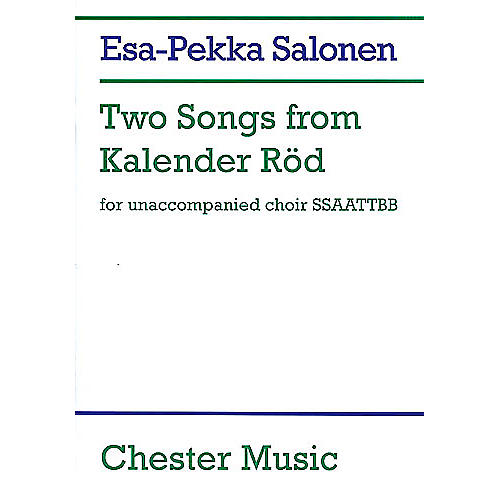 CHESTER MUSIC Two Songs from Kalender Rod SSAATTBB