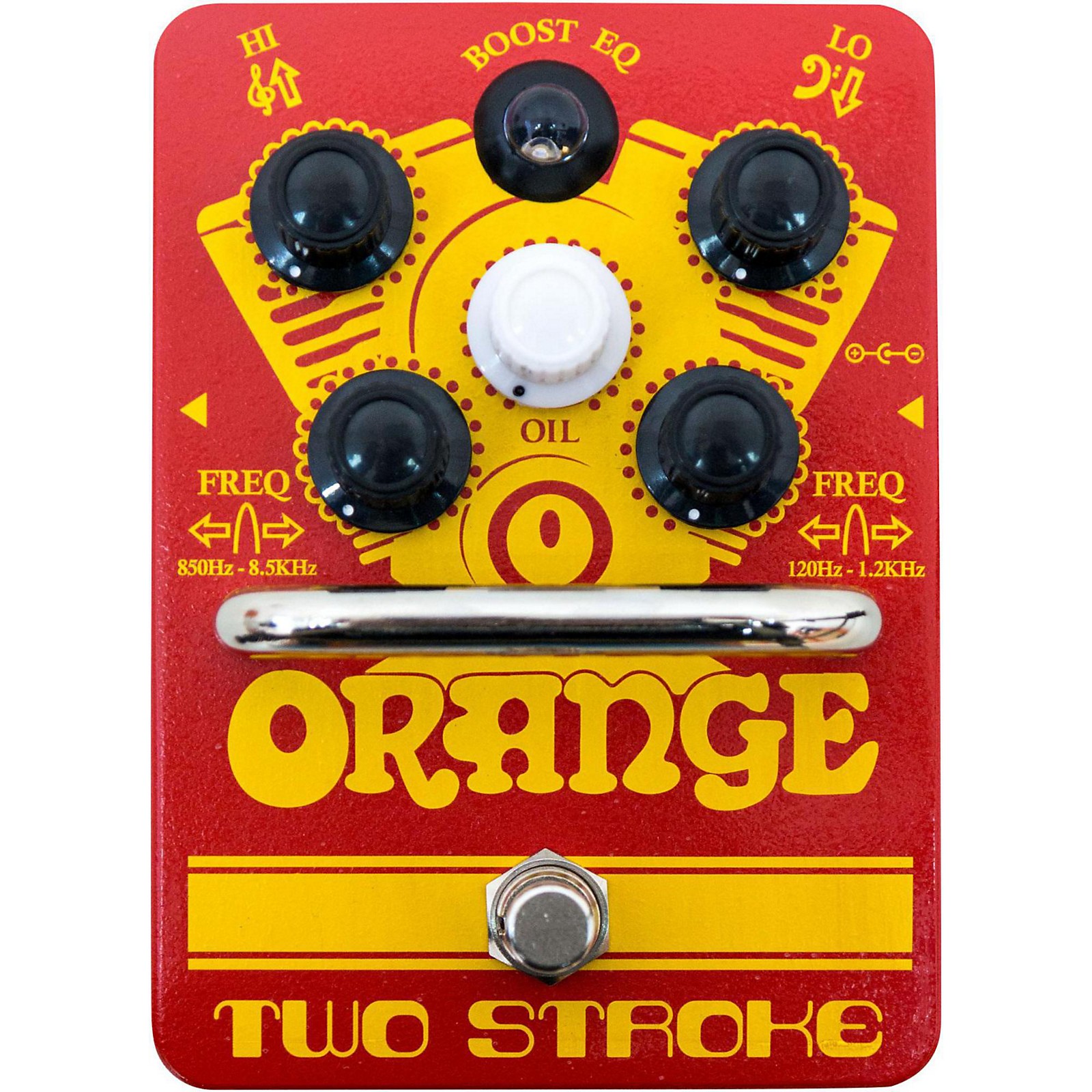 Orange Amplifiers TwoStroke Boost EQ Guitar Effects Pedal Musician's Friend