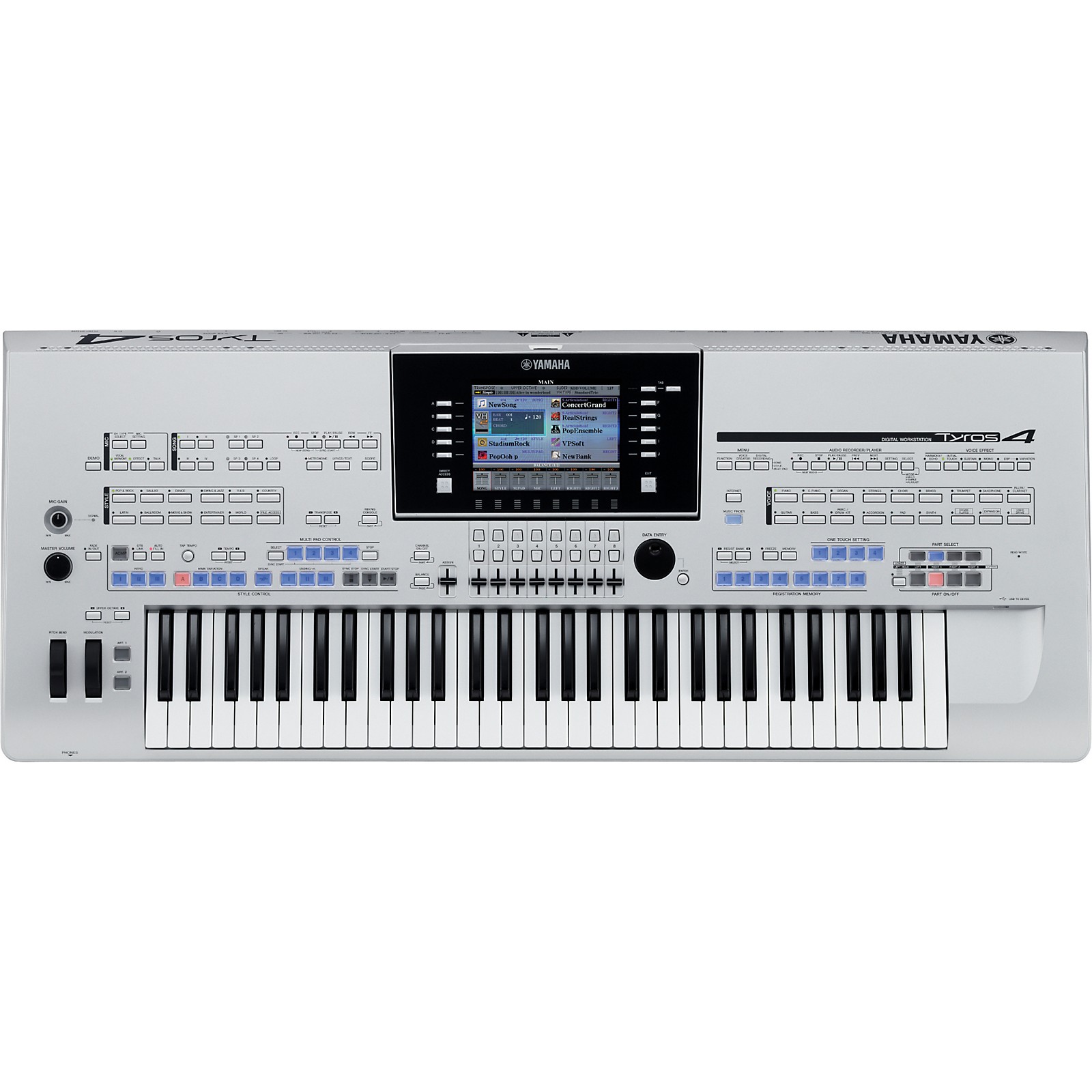 Yamaha Tyros 4 Arranger Workstation Keyboard | Musician's Friend