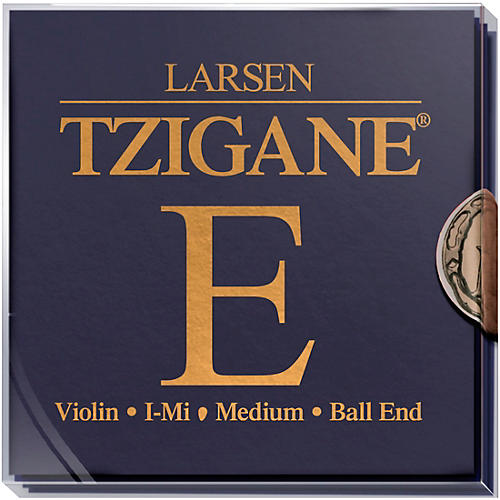 Larsen Strings Tzigane Violin String Set 4/4 Size Medium Gauge, Ball End