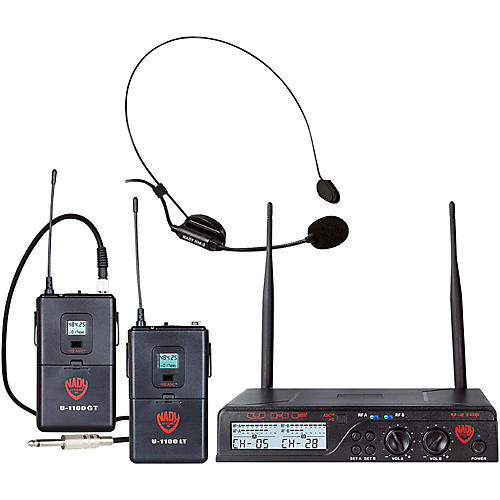 U-2100 HM/GT - Dual 100 Channel Wireless Instrument and Headmic System
