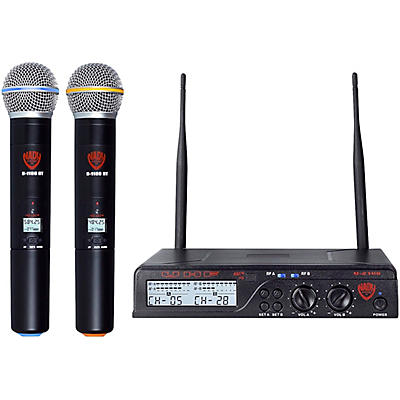 Nady U-2100 HT - Dual 100 Channel UHF Handheld Wireless Microphone System